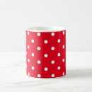Search for red white polka dots pattern mugs Trendy