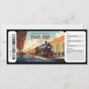 Recherche de travel ticket invitations Vintage