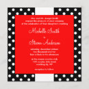 Recherche de pois chic invitations Rouge