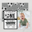 Search for soccer 1st birthday invitations Cute