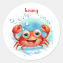 Search for happy crab stickers Sea