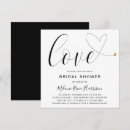 Search for heart bridal shower invitations Minimalist