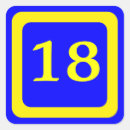 Search for number 18 Blue