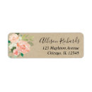Search for rustic kraft paper wedding return address labels Flowers