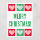 Search for green hearts postcards Merry christmas