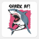 Recherche de requin drôle autocollants Grand requin blanc
