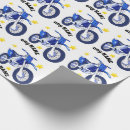 Recherche de emballage de moto papier cadeau Bleu