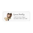 Search for forest animals return address labels Owl