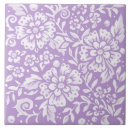 Recherche de fleur violette carreaux Trivet