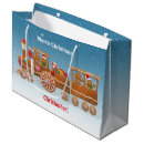 Search for christmas train gift bags Locomotive