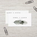 Search for feather business cards Black and white