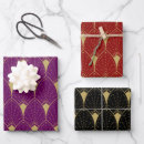 Search for black and purple wrapping paper Geometric