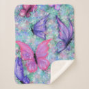 Search for pink watercolor blankets Butterflies
