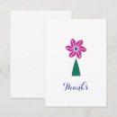 Search for purple flowers thank you cards Girly