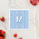 Search for bamboo napkins Blue and white