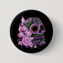 Search for sugar skull buttons Dia de los muertos