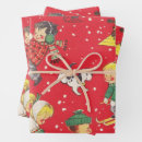 Recherche de vintage santa wrapping paper Vacances
