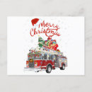 Search for vintage fire trucks postcards Firefighter