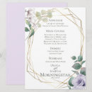 Search for lavender and green wedding invitations Greenery
