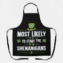 Search for shamrock irish aprons Shenanigans