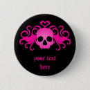 Search for girly skull buttons Halloween