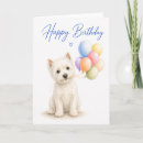 Search for westie birthday cards West highland terrier