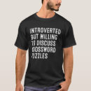 Search for crossword tshirts Fun