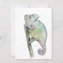 Search for chameleon invitations Watercolor