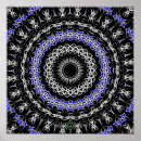 Recherche de mandala bleu posters Motif