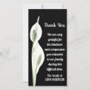 Search for white flowers sympathy thank you cards Black