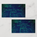 Search for dark green business cards Interior designer