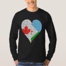 Recherche de le drapeau djiboutien tshirts Coeur