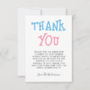 Search for gender reveal party thank you cards Boy or girl