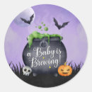 Recherche de chaudron autocollants Baby shower halloween