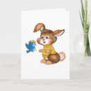 Recherche de lapin bleu cartes postales Dessin animé
