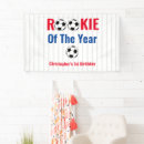 Search for soccer birthday banners Red