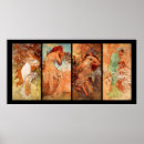 Search for alphonse mucha four seasons posters Vintage