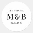 Search for couple initials wedding stickers Minimalist