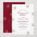 Search for christmas engagement party invitations Red
