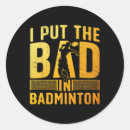 Search for badminton design stickers Shuttlecock
