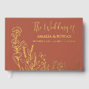 Search for wildflowers wedding guest books Rustic