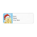 Recherche de sheepdogs return address labels Noël