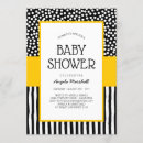 Search for black white yellow invitations Whimsical