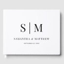 Search for classic wedding guest books Typography