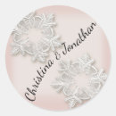 Search for snowflake wedding stickers Gold