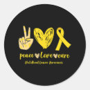Search for peace love cure stickers Cancer