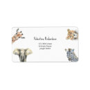 Search for safari baby shower return address labels Zebra