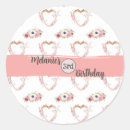 Search for cute floral pattern stickers Pink flowers