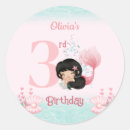 Search for little mermaid birthday stickers Pink