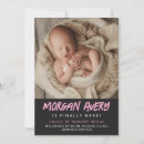 Recherche de naissance noire rose de bébé invitations Fille